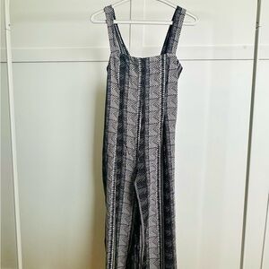 Urban Outfitters Black and White Striped Jumpsuit